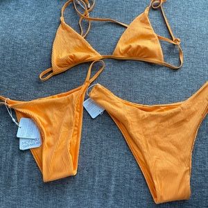 Monday Swimwear Tangerine set